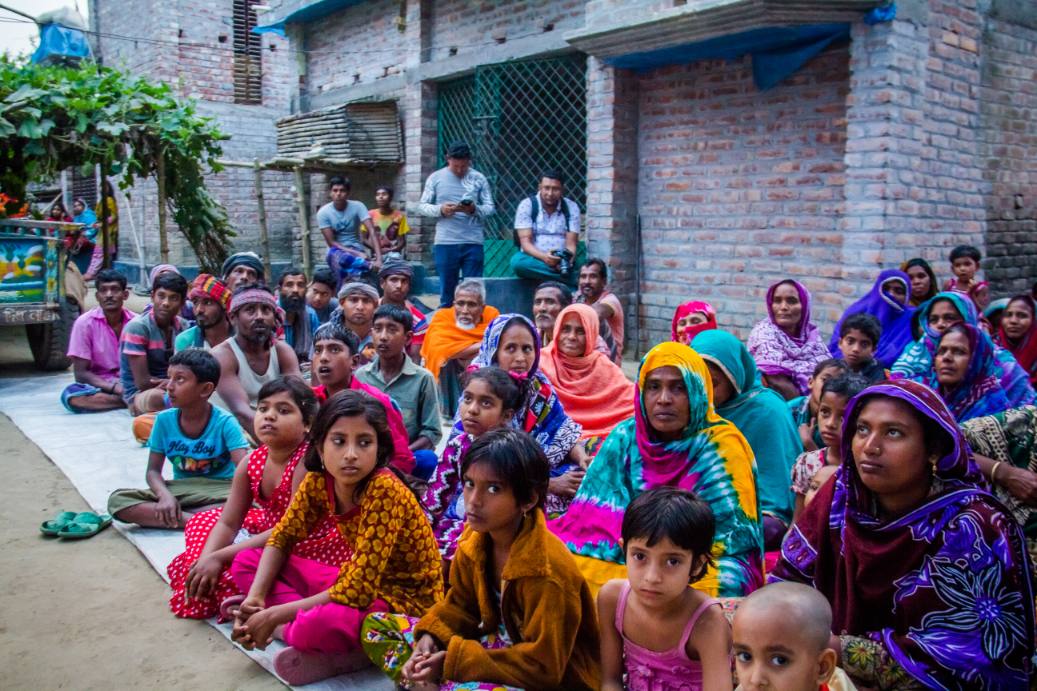 Courtyard meeting with Female Farmers